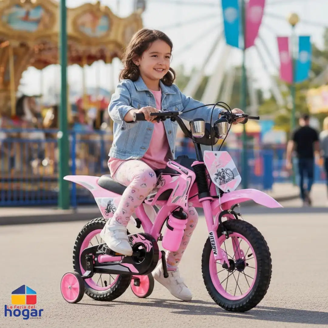 BICICLETA MOTOCROSS INFANTIL ®️PARA NIÑOS DE 1 A 8 AÑOS