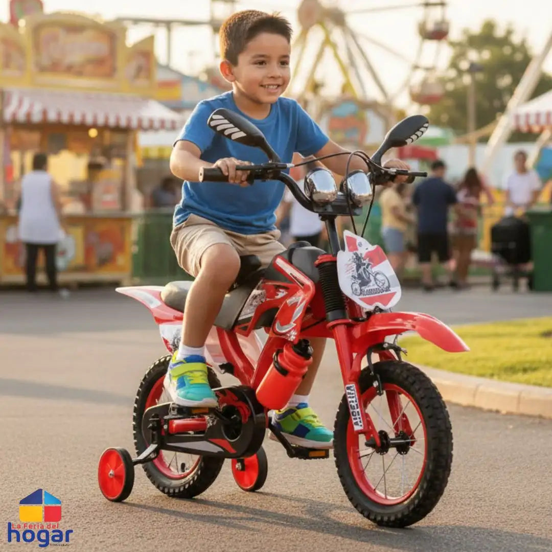BICICLETA MOTOCROSS INFANTIL ®️PARA NIÑOS DE 1 A 8 AÑOS