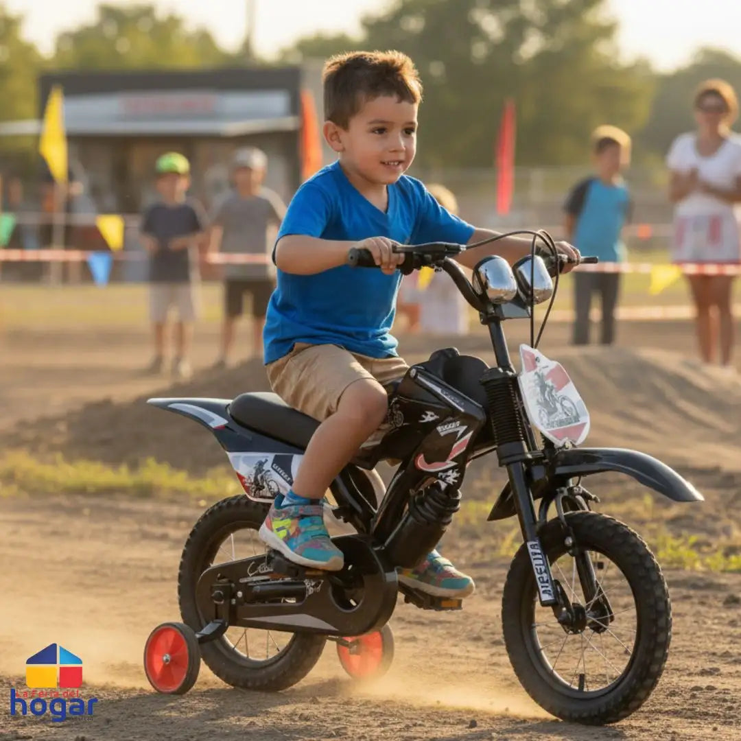 BICICLETA MOTOCROSS INFANTIL ®️PARA NIÑOS DE 1 A 8 AÑOS
