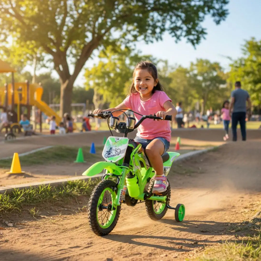 BICICLETA MOTOCROSS INFANTIL ®️PARA NIÑOS DE 1 A 8 AÑOS