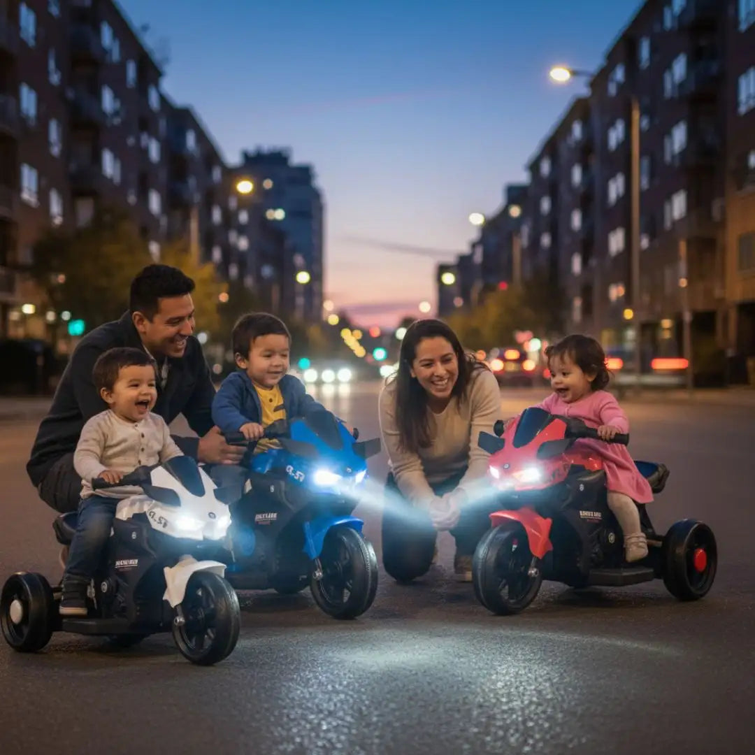 MOTO ELÉCTRICA RECARGABLE DEPORTIVA®️1 A 3AÑOS "Diversión pura"